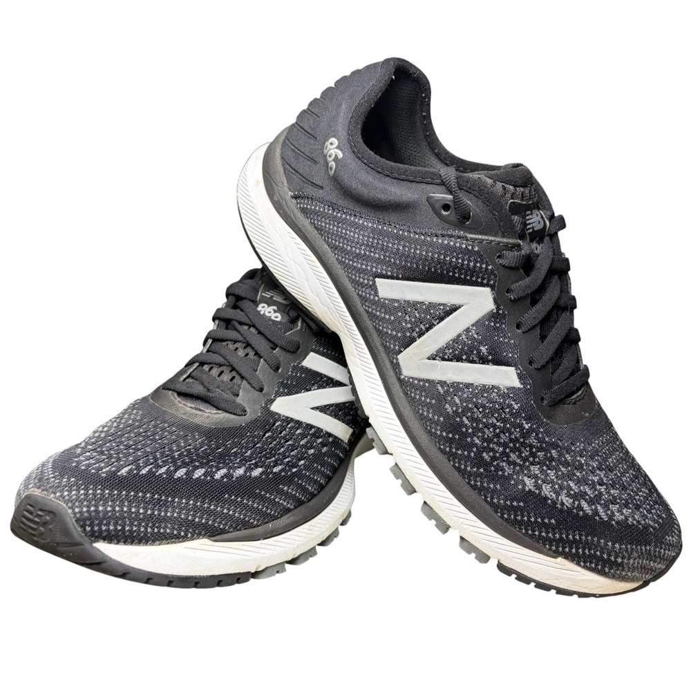 New Balance 860 v10 Women's Running Shoes Black white W860BK10 Size 10